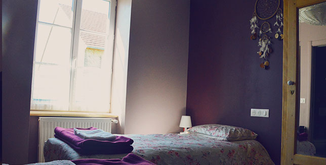 chambre double séjour cosy à la campagne